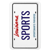 Magnet Flexible Plaque de licence Louisiana flexible (Vertical)
