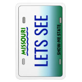Magnet Flexible Plaque de licence Missouri flexible (Vertical)