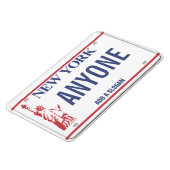 Magnet Flexible Plaque de licence New York (personnalisée) (Côté Gauche)
