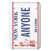 Magnet Flexible Plaque de licence New York (personnalisée) (Vertical)