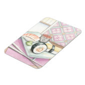 Magnet Flexible Plaque de sushi assorté avec baguettes (Côté Gauche)