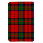 Magnet Flexible Plaque vert rouge tartan MacDuff (Vertical)