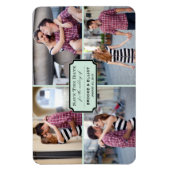 Magnet Flexible Plaque vintage Classique Quatre Photo Enregistrer (Vertical)