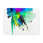 Magnet Flexible Plaques de peinture Peacock Abstraites (Horizontal)