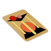 Magnet Flexible Plates-formes, piliers et cercles Abstraits (Côté Droit)