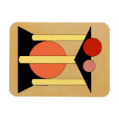 Magnet Flexible Plates-formes, piliers et cercles Abstraits (Horizontal)