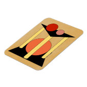 Magnet Flexible Plates-formes, piliers et cercles Abstraits (Côté Gauche)