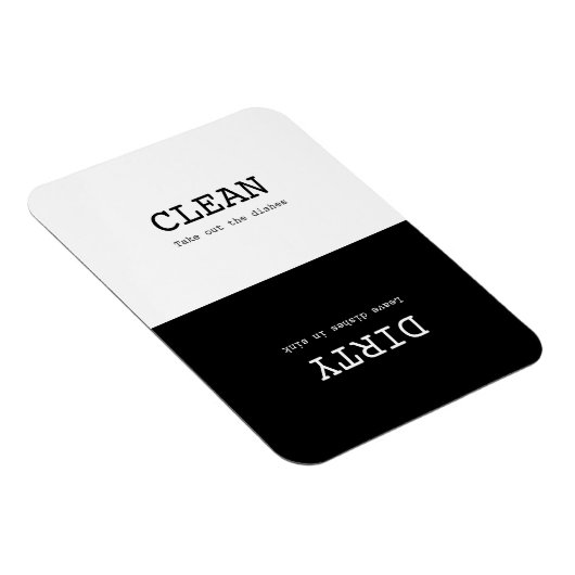 Magnet Flexible Plats salés minimaux propres rappelant le blanc no (Côté Droit)