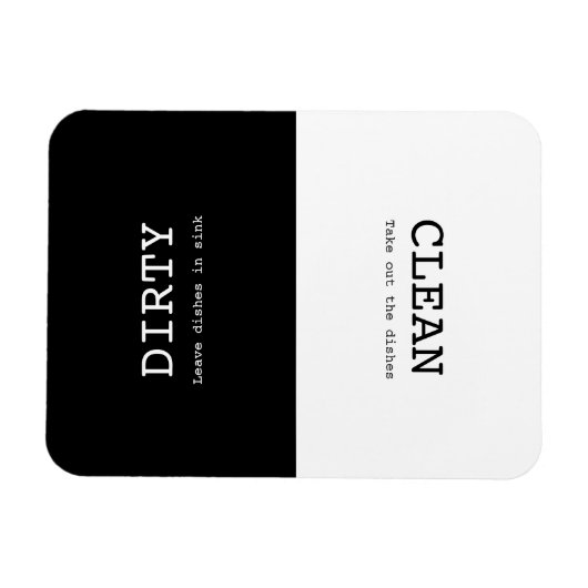 Magnet Flexible Plats salés minimaux propres rappelant le blanc no (Horizontal)