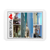Magnet Flexible Playa Del Carmen - Mexique - I Love - (Horizontal)
