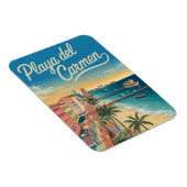 Magnet Flexible Playa del Carmen Mexique Vintage (Côté Droit)