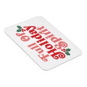 Magnet Flexible Plein d'esprit de vacances - Typographie festive (Côté Droit)