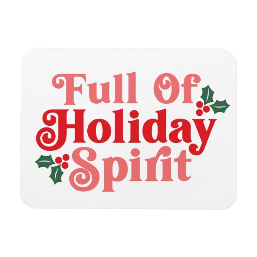 Magnet Flexible Plein d'esprit de vacances - Typographie festive (Horizontal)