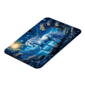 Magnet Flexible Pleine lune d'Imaginaire Unicorne blanche (Côté Gauche)