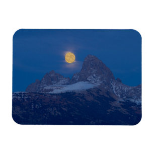 Magnet Flexible Pleine lune en hausse   Grand Teton Driggs, Idaho