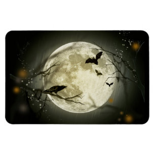 Magnet Flexible Pleine lune sur Halloween