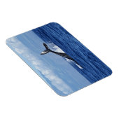 Magnet Flexible Plongée baleine en Océan, Fluke, Sortir de l'eau (Côté Droit)