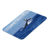 Magnet Flexible Plongée baleine en Océan, Fluke, Sortir de l'eau (Côté Gauche)