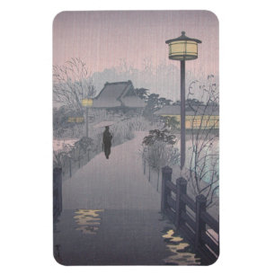 Magnet Flexible Pluie crépusculaire sur le chemin de Shinobazu au