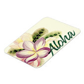 Magnet Flexible Plumeria vintage Aloha (Côté Gauche)