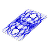 Magnet Flexible Plumes de fumée bleue sur blanc (Côté Gauche)