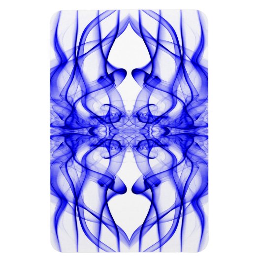 Magnet Flexible Plumes de fumée bleue sur blanc (Vertical)