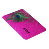 Magnet Flexible Plumes de roche rose Glittery (Côté Droit)