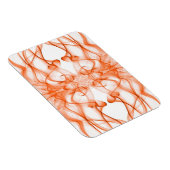 Magnet Flexible Plumes d'orange fumée sur blanc (Côté Droit)
