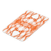 Magnet Flexible Plumes d'orange fumée sur blanc (Côté Gauche)