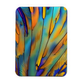 Magnet Flexible Plumes en verre tendu AI Art Abstrait (Vertical)