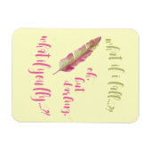 Magnet Flexible Plumes - Et si je tombe ? Devis inspirant (Horizontal)