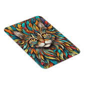 Magnet Flexible Plumes multicolores Chat 737 (Côté Droit)