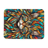 Magnet Flexible Plumes multicolores Chat 737 (Horizontal)
