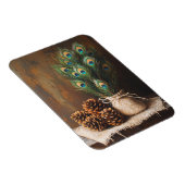 Magnet Flexible Plumes Peacock à vie fixe Pinecones Flexible (Côté Droit)