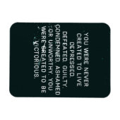 MAGNET FLEXIBLE PLUS D'ABUS DOMESTIQUES VOUS AVEZ ÉTÉ CRÉÉS POUR Ê (Horizontal)