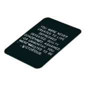 MAGNET FLEXIBLE PLUS D'ABUS DOMESTIQUES VOUS AVEZ ÉTÉ CRÉÉS POUR Ê (Côté Gauche)