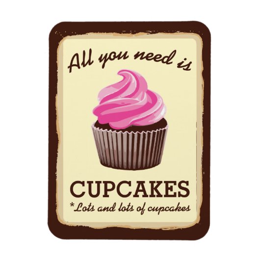 Magnet Flexible Plus d'aimant de cupcakes (Vertical)