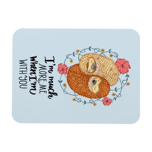 Magnet Flexible Plus de moi avec vous Hérisson (Horizontal)