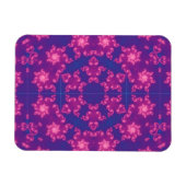 Magnet Flexible Pneus ronds Mandela roses et violets (Horizontal)