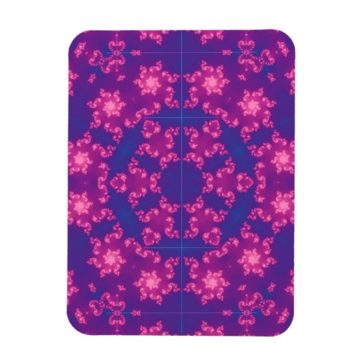 Magnet Flexible Pneus ronds Mandela roses et violets (Vertical)
