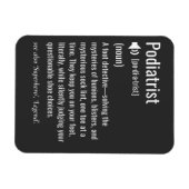 Magnet Flexible Podiatrist definition (Horizontal)