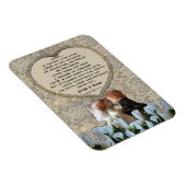 Magnet Flexible Poème d'amour mariée et mariée blanche espagnole (Côté Droit)