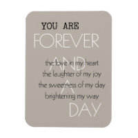 Poème d'amour pour toujours et une journée (écrit 