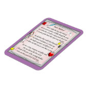 Magnet Flexible Poème d'art en toile d'infirmière à la retraite pa (Côté Gauche)