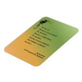 Magnet Flexible Poème pandémique inspirationnel 1919 (Côté Gauche)