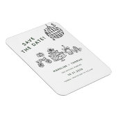 Magnet Flexible Poignée À La Main Scribble Disco Mariage Enregistr (Côté Droit)