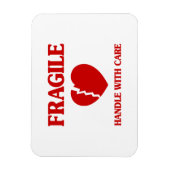 Magnet Flexible Poignée Cardiaque Fragile Avec Soin (Vertical)