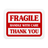 Magnet Flexible Poignée Fragile Avec Soin (Horizontal)