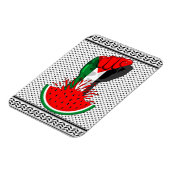 Magnet Flexible Poing de résistance palestinienne sur le symbole d (Côté Gauche)