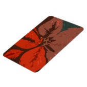 Magnet Flexible Poinsettia Design traditionnel (Côté Gauche)